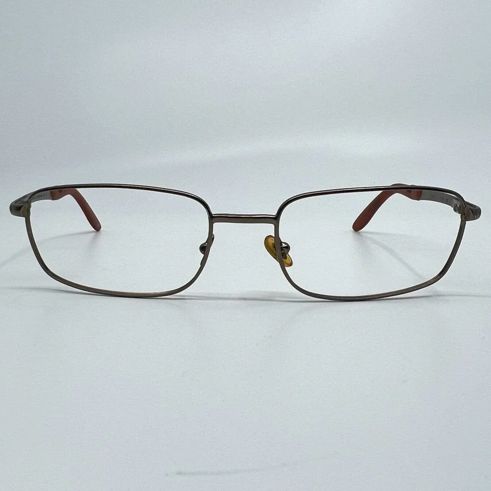 Faconnable Metal Frame Eyeglasses Rectangle Frame Temple Pads need replaced 8741